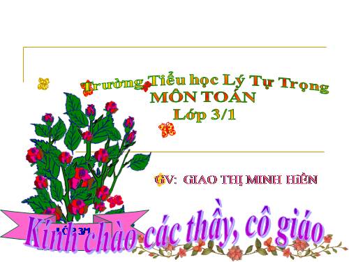 Các Bài giảng khác thuộc Chương trình Toán 3
