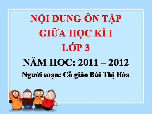 Các Bài giảng khác thuộc Chương trình Toán 3