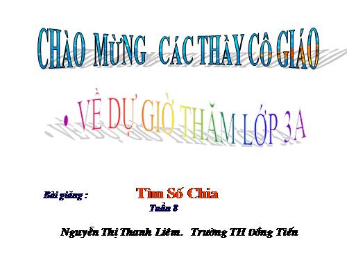 Tìm số chia