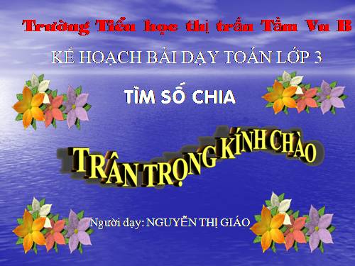Tìm số chia
