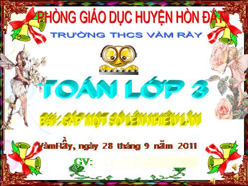 Gấp một số lên nhiều lần