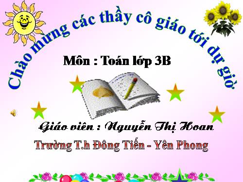 Các Bài giảng khác thuộc Chương trình Toán 3