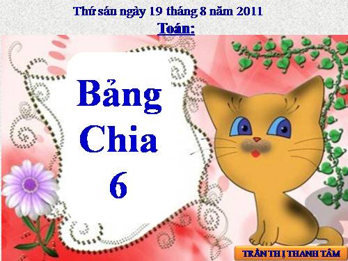 Bảng chia 6