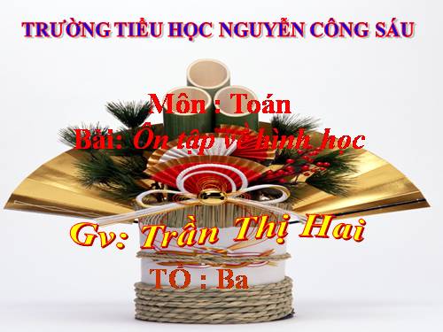Ôn tập về hình học