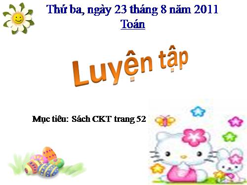 Các Bài giảng khác thuộc Chương trình Toán 3