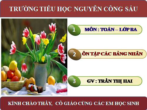 Ôn tập các bảng nhân