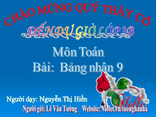 Bảng nhân 9