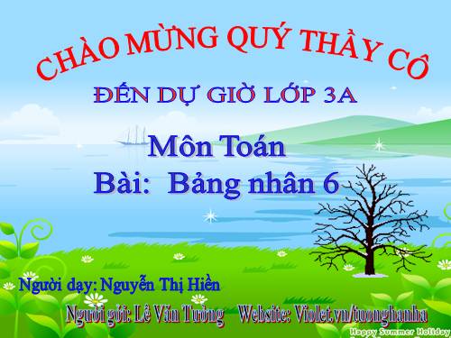 Bảng nhân 6