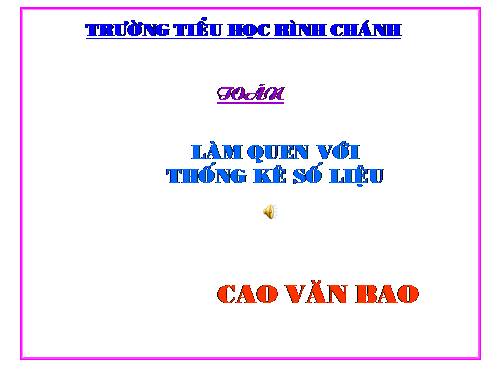 Làm quen với thống kê số liệu