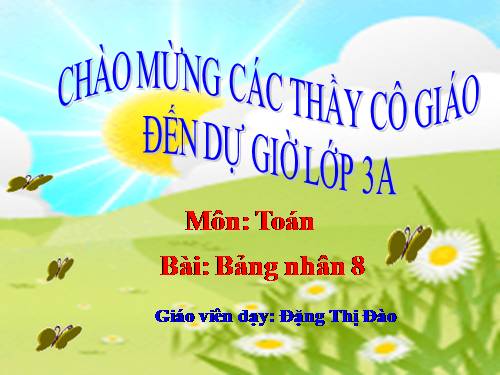 Bảng nhân 8