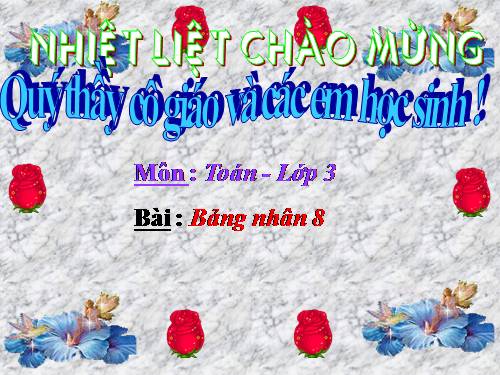 Bảng nhân 8