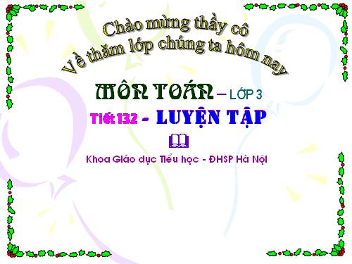 Các Bài giảng khác thuộc Chương trình Toán 3
