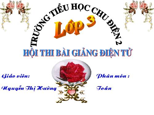 Các Bài giảng khác thuộc Chương trình Toán 3