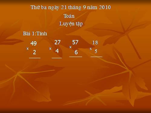 Các Bài giảng khác thuộc Chương trình Toán 3