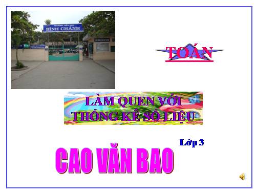 Làm quen với thống kê số liệu