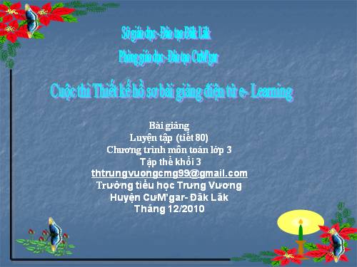 Các Bài giảng khác thuộc Chương trình Toán 3