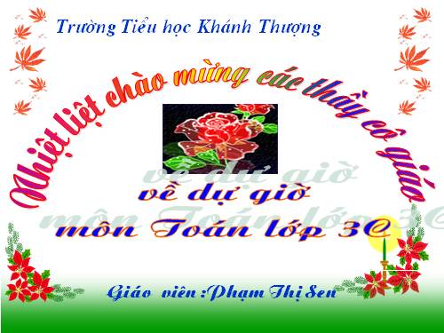 Các Bài giảng khác thuộc Chương trình Toán 3