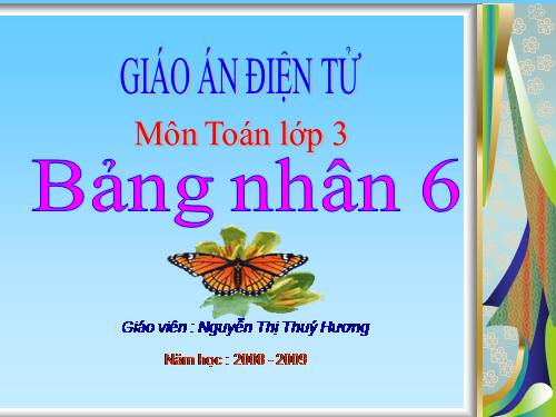 Bảng nhân 6