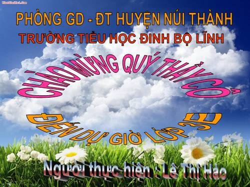Các Bài giảng khác thuộc Chương trình Toán 3