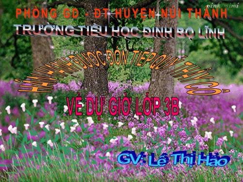 Các Bài giảng khác thuộc Chương trình Toán 3