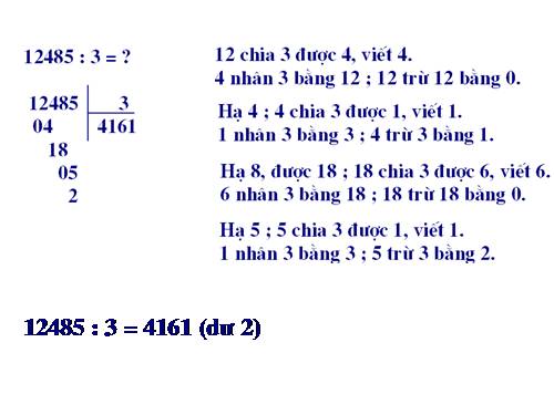 Chia số có năm chữ số cho số có một chữ số