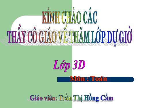 Bài toán giải bằng hai phép tính