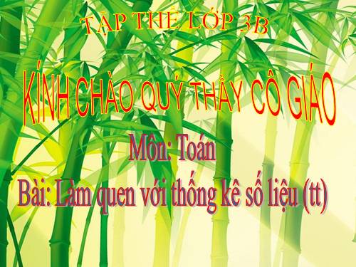 Làm quen với thống kê số liệu (tiếp theo)