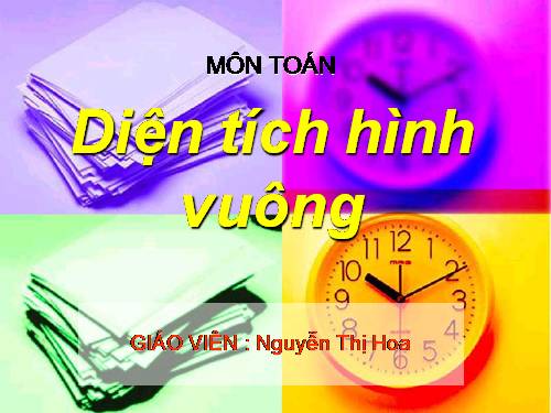 Diện tích hình vuông
