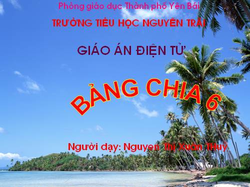 Bảng chia 6