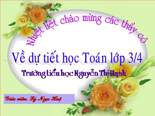 Các Bài giảng khác thuộc Chương trình Toán 3