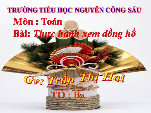Thực hành xem đồng hồ