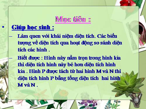 Diện tích của một hình