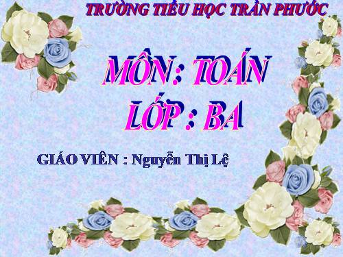 Phép trừ các số trong phạm vi 10 000