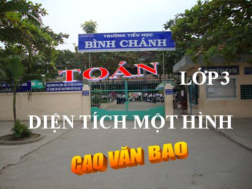 Diện tích của một hình