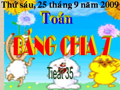 Bảng chia 7