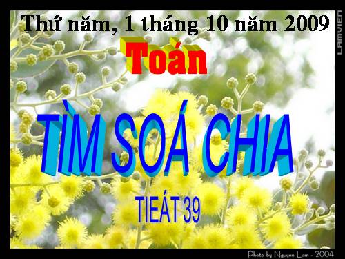 Tìm số chia