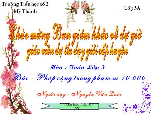 Phép cộng các số trong phạm vi 10 000