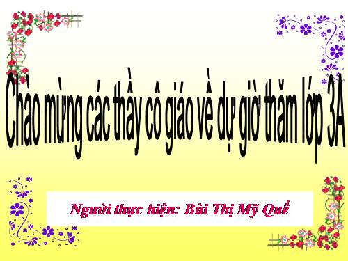 Các Bài giảng khác thuộc Chương trình Toán 3