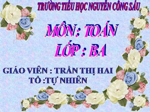 Phép trừ các số trong phạm vi 10 000