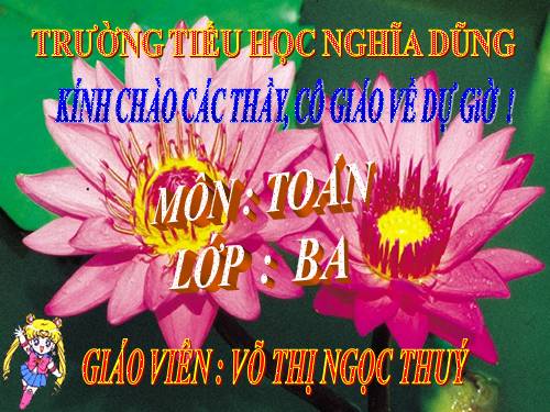 Các Bài giảng khác thuộc Chương trình Toán 3
