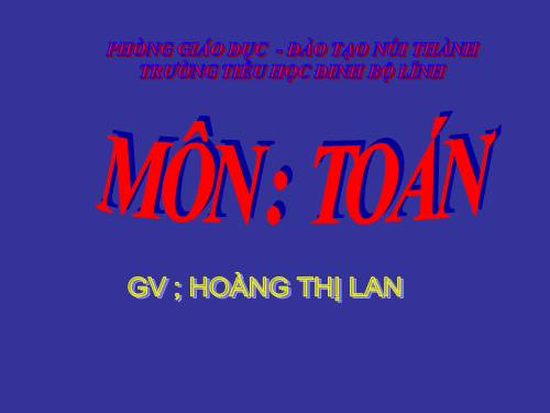 Phép trừ các số trong phạm vi 10 000