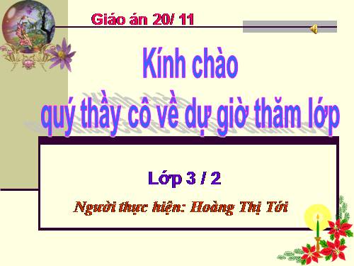 Các Bài giảng khác thuộc Chương trình Toán 3