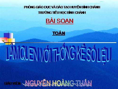 Làm quen với thống kê số liệu