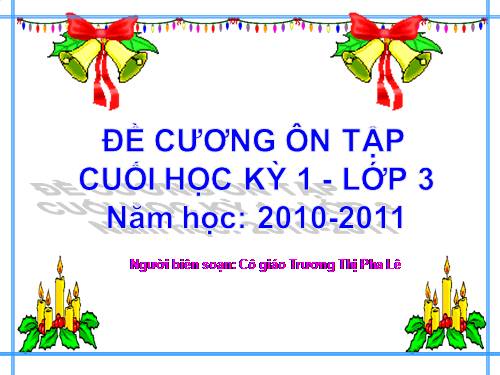 Các Bài giảng khác thuộc Chương trình Toán 3
