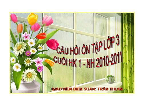 Các Bài giảng khác thuộc Chương trình Toán 3