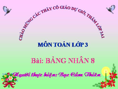 Bảng nhân 8