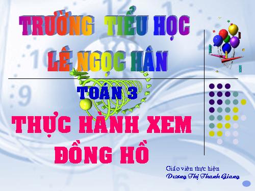 Thực hành xem đồng hồ