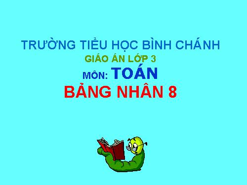 Bảng nhân 8