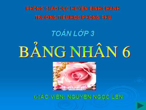 Bảng nhân 6