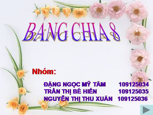 Bảng chia 8